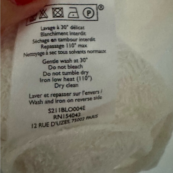 Sezane Cream Lace Blouse - Picture 5 of 5